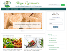 Tablet Screenshot of busy-vegan.com